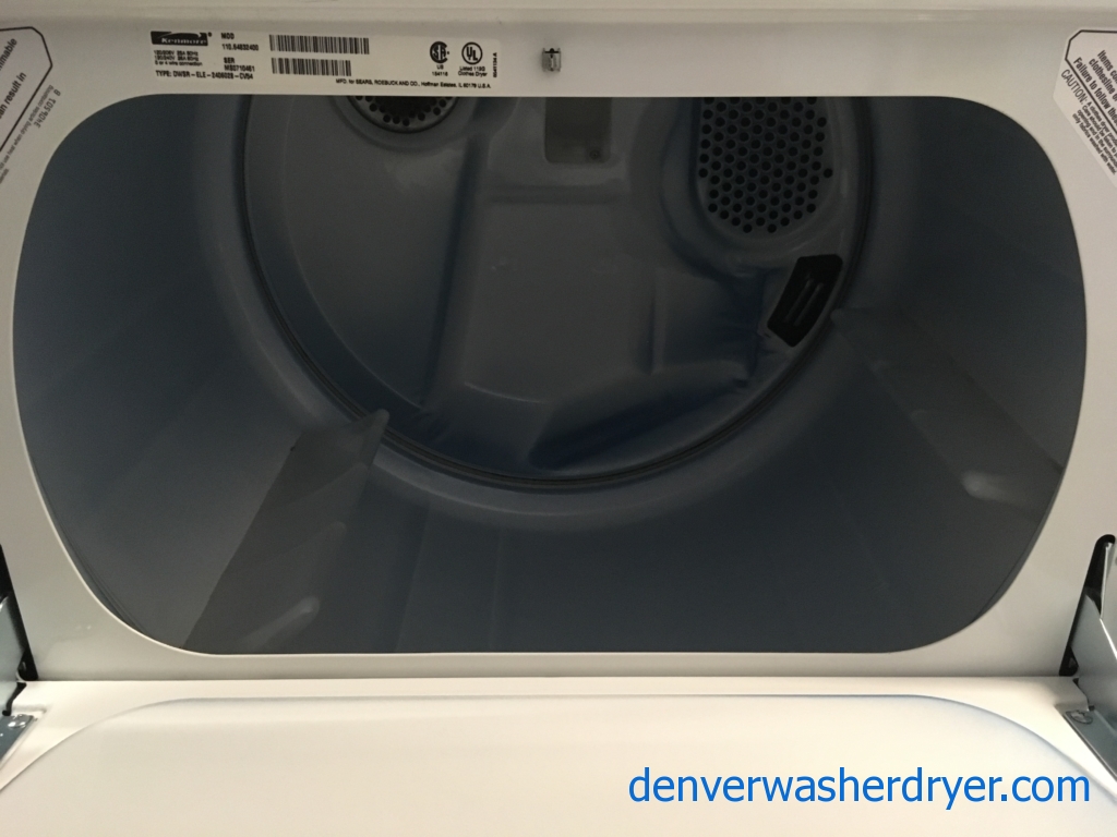 Heavy-Duty Quality Refurbished Kenmore 80 Series Direct-Drive Washer & Electric Dryer, 1-Year Warranty