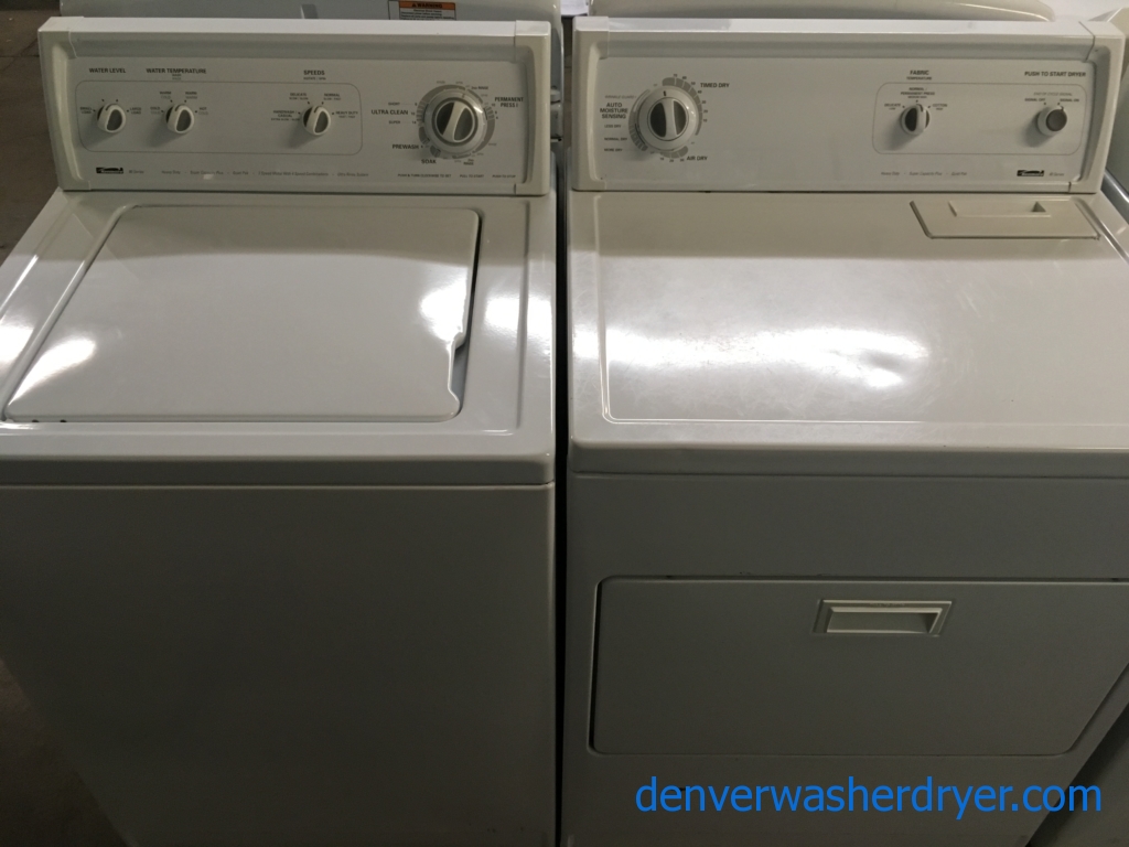 Heavy-Duty Quality Refurbished Kenmore 80 Series Direct-Drive Washer & Electric Dryer, 1-Year Warranty