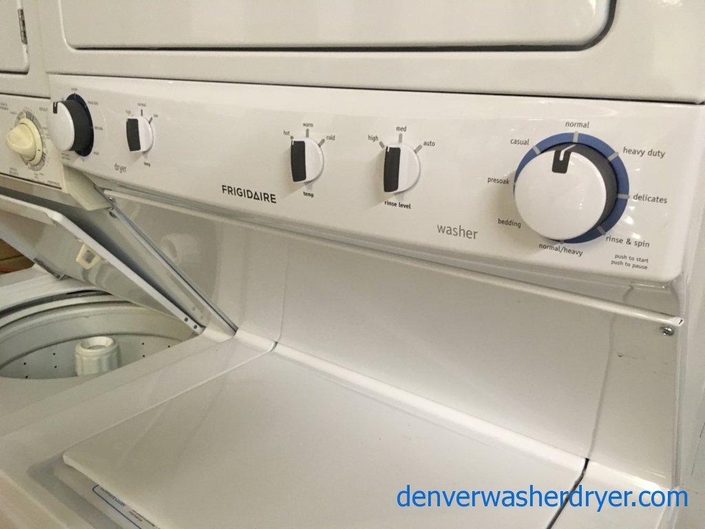 BRAND-NEW White Frigidaire 27″ ENERGY STAR HE Electric Laundry Center, 1-Year Warranty