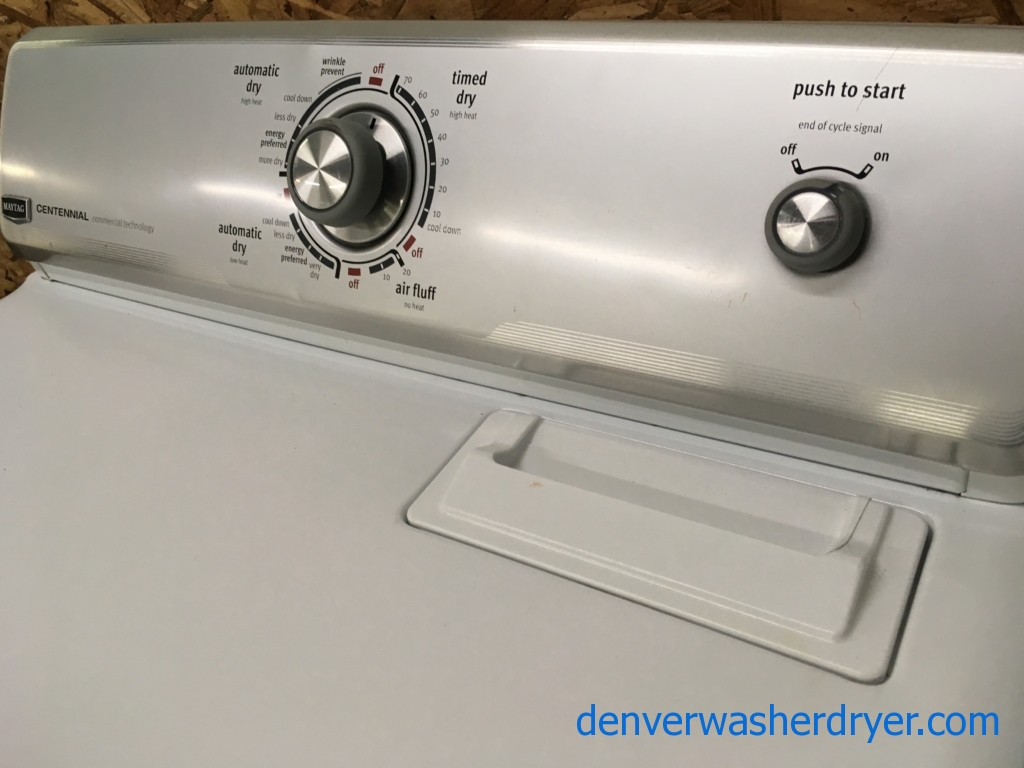 29″ Quality Refurbished Maytag Centennial Electric Dryer, 1-Year Warranty