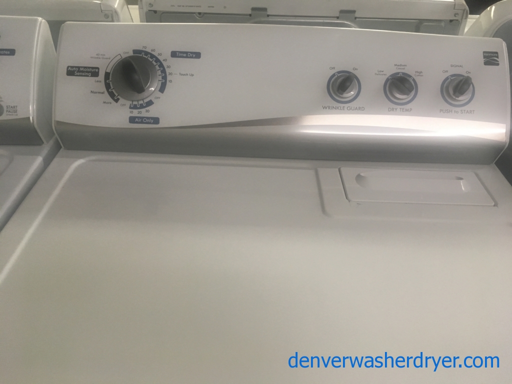 Cool Kenmore Top-Load Laundry Set, Agitator Washer, Electric Dryer, 1-Year Warranty!