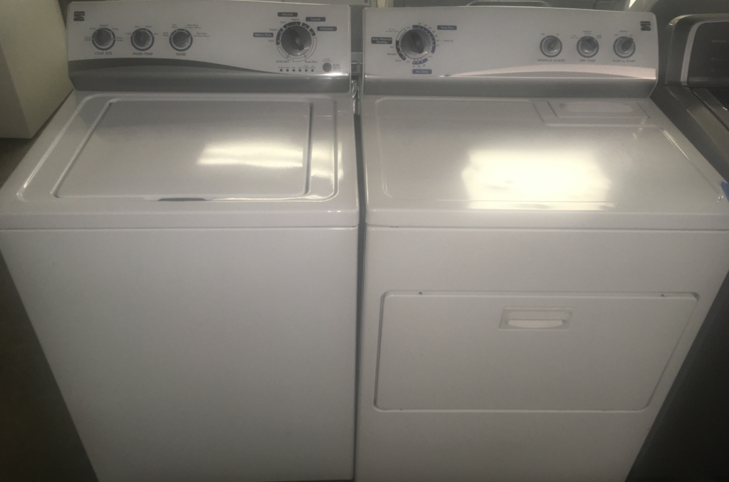 Cool Kenmore Top-Load Laundry Set, Agitator Washer, Electric Dryer, 1-Year Warranty!