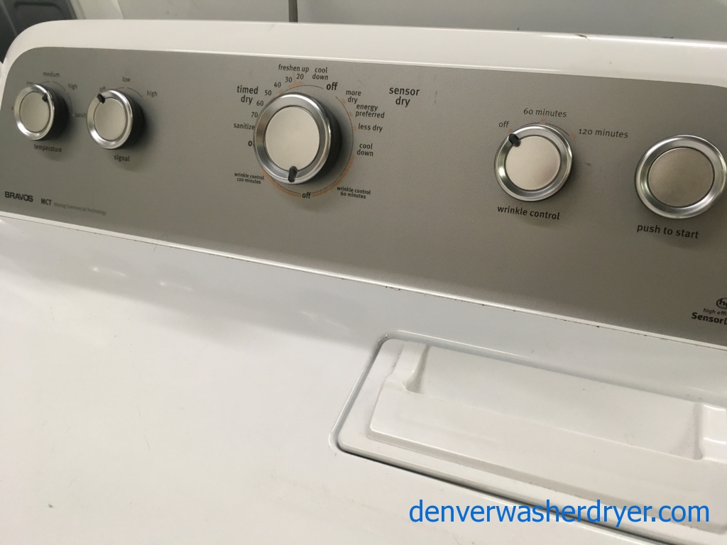 Maytag Bravo Top-Load Washer & Electric Dryer, 1-Year Warranty