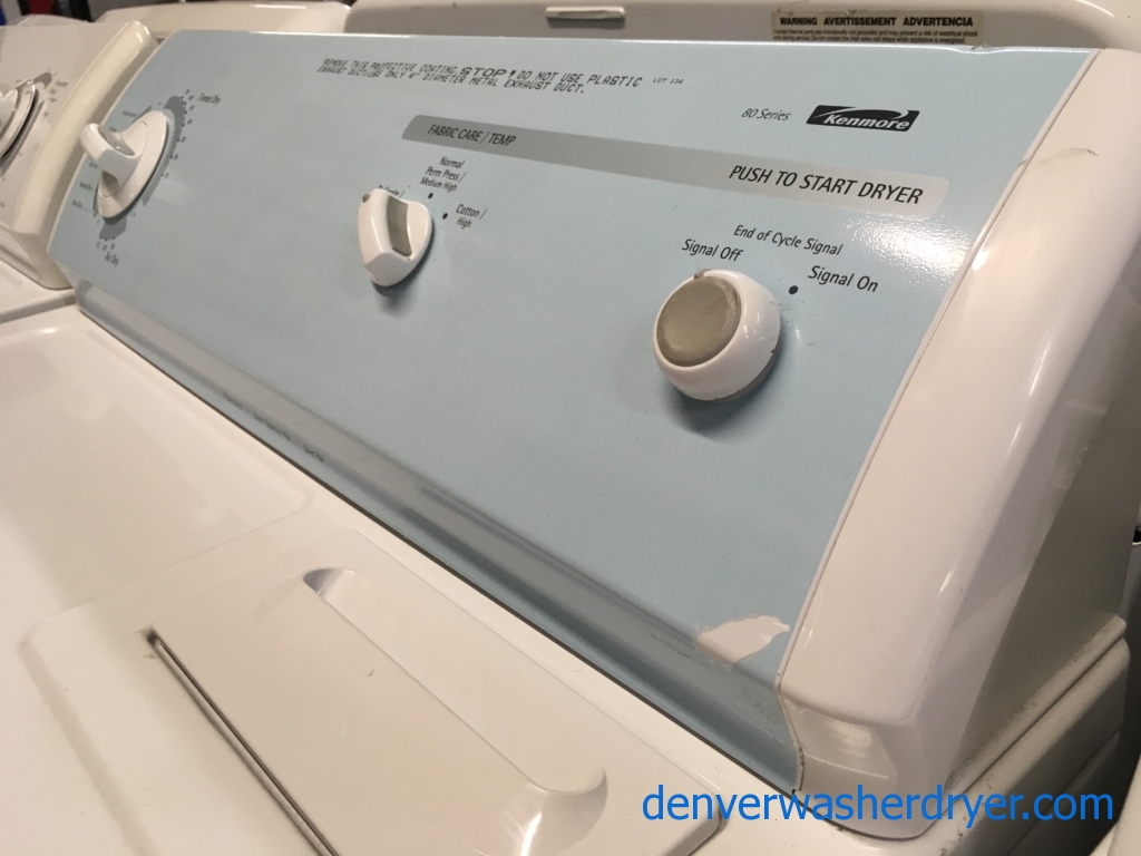Quality Refurbished Kenmore Top-Load Washer & Electric Dryer, 1-Year Warranty