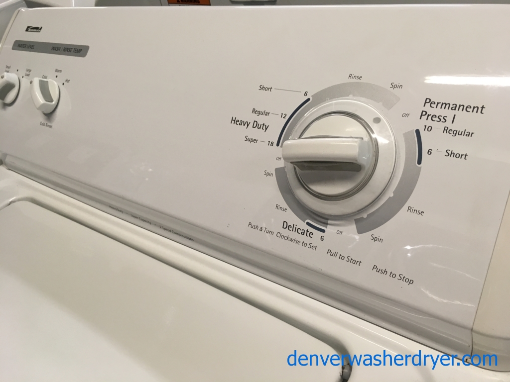Quality Refurbished Kenmore Top-Load Washer & Electric Dryer, 1-Year Warranty