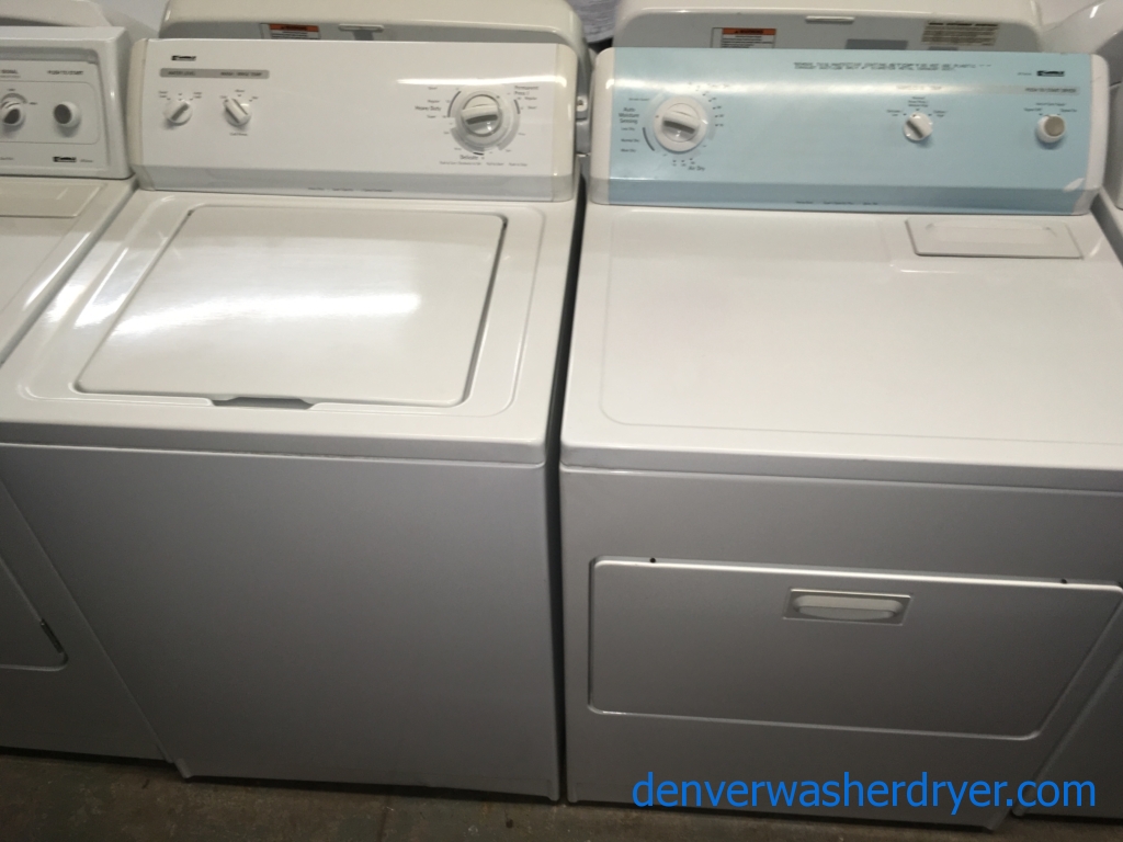 Quality Refurbished Kenmore Top-Load Washer & Electric Dryer, 1-Year Warranty