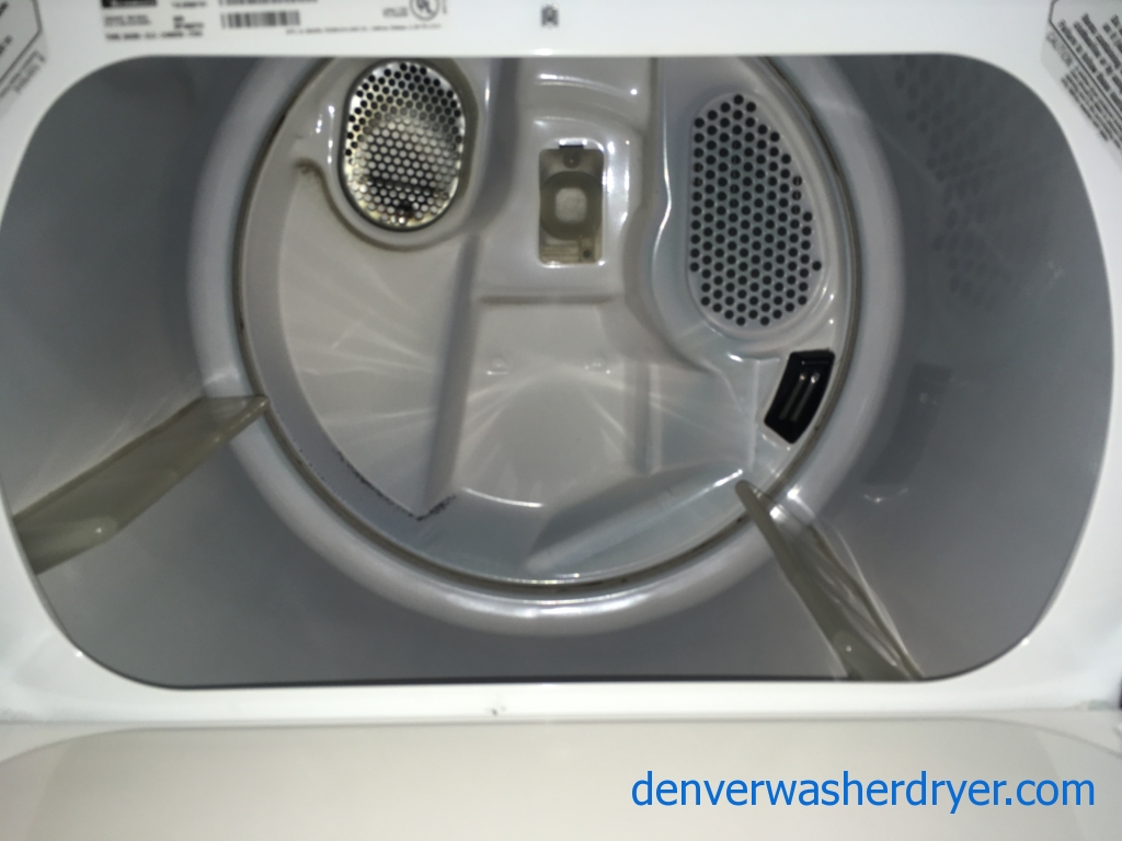 Heavy-Duty Kenmore Top-Load Washer w/Agitator & Electric Dryer, 1-Year Warranty