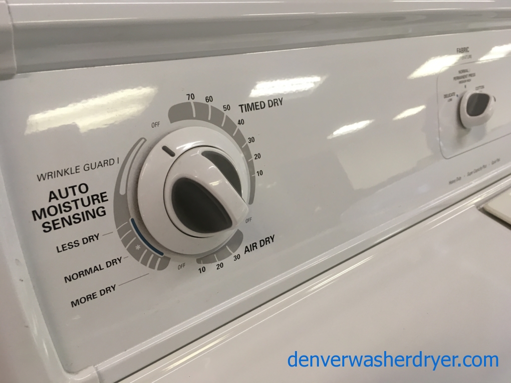 Heavy-Duty Kenmore Top-Load Washer w/Agitator & Electric Dryer, 1-Year Warranty