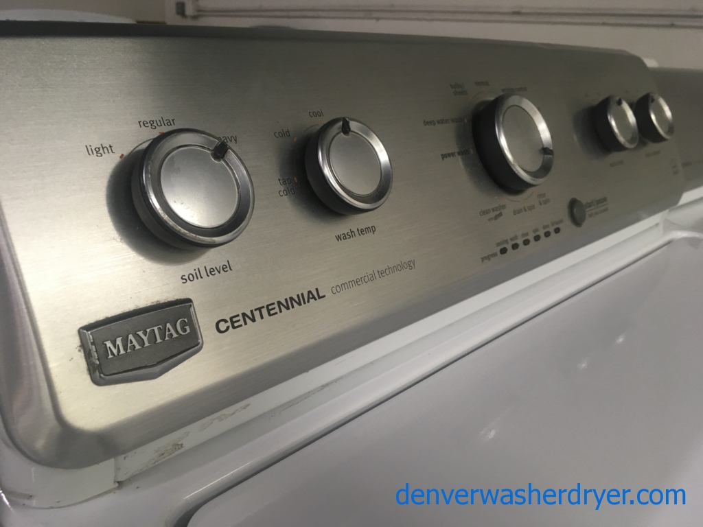 Newer Model Maytag HE Top-Load Quality Refurbished Washer & Electric Dryer, 1-Year Warranty