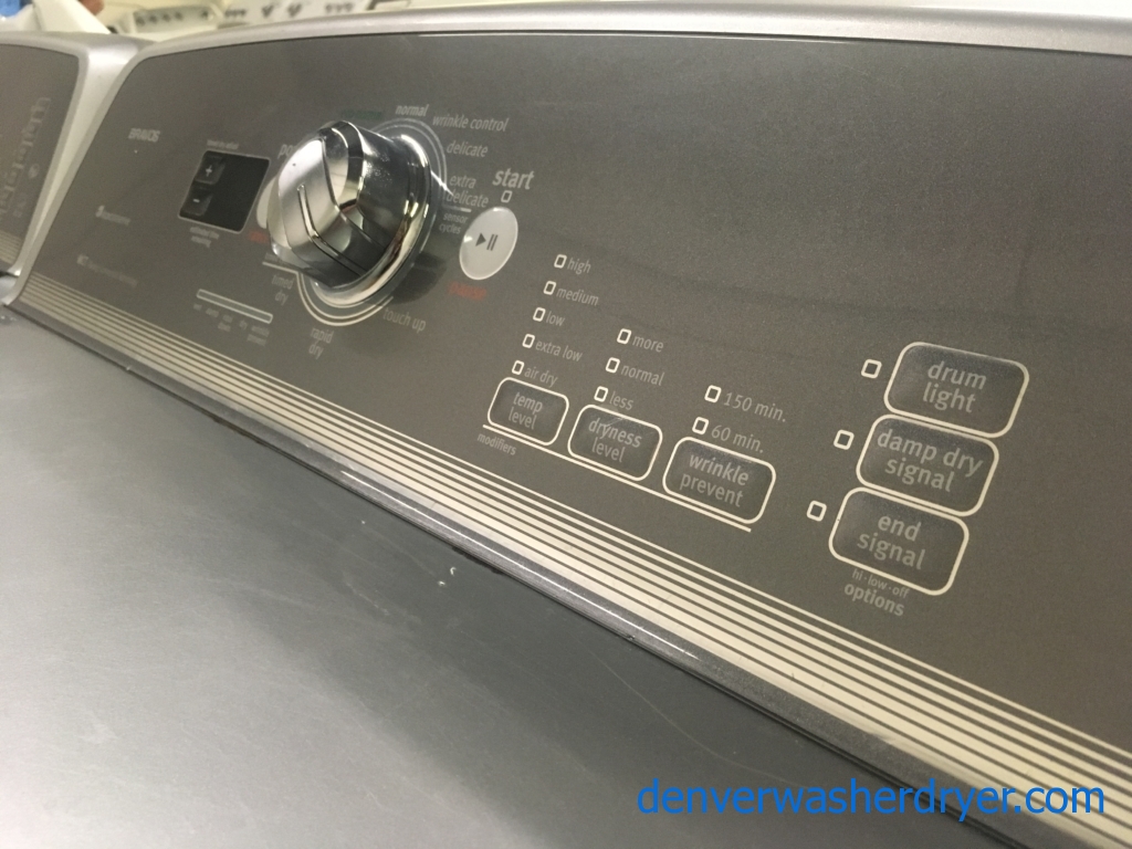 HE 27″ Quality Refurbished Maytag Bravos X-Series Top-Load Washer & Electric Dryer, 1-Year Warranty