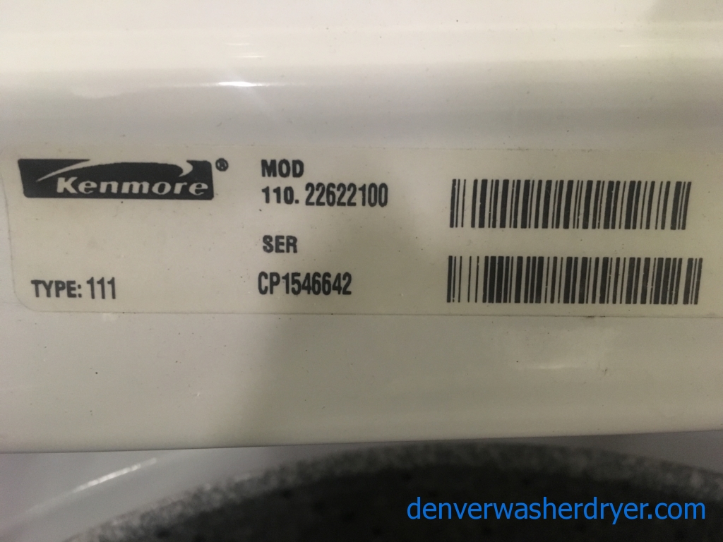 Quality Refurbished Kenmore 27″ Top-Load Direct-Drive (3.6 Cu. Ft.) Washer, 1-Year Warranty