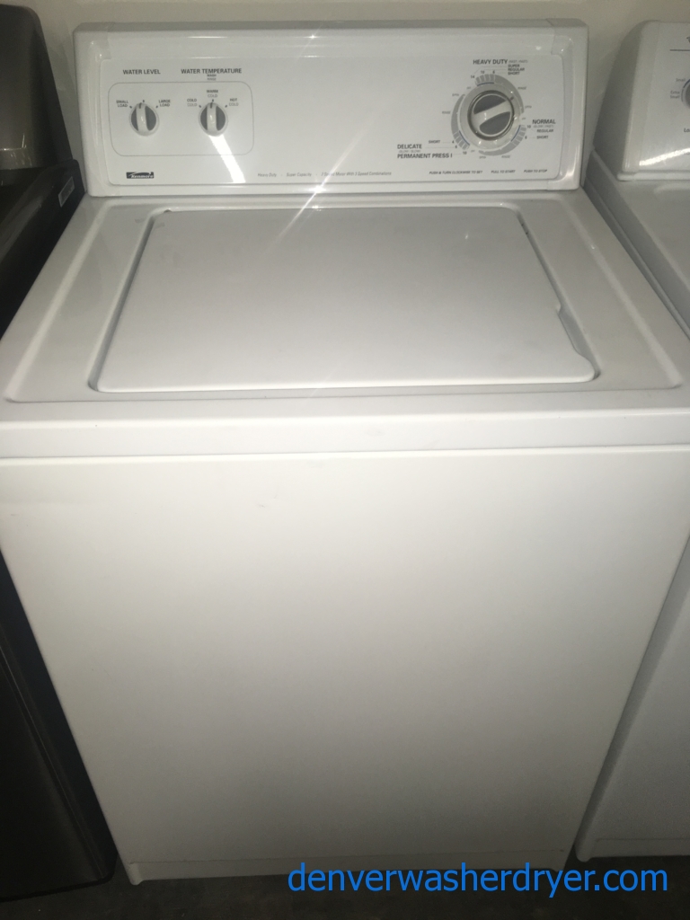 Quality Refurbished Kenmore 27″ Top-Load Direct-Drive (3.6 Cu. Ft.) Washer, 1-Year Warranty
