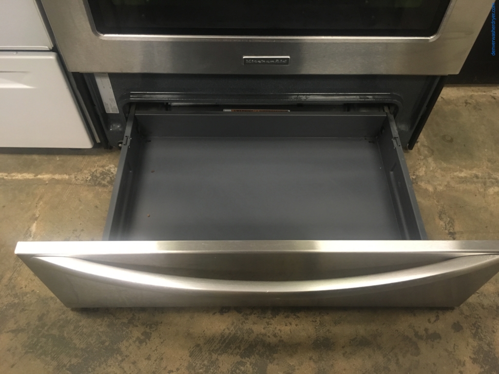 30″ Stainless KitchenAid Architect Series II Free-Standing Smooth-Surface Electric (6.2 Cu. Ft.) Range w/Convection, 1-Year Warranty