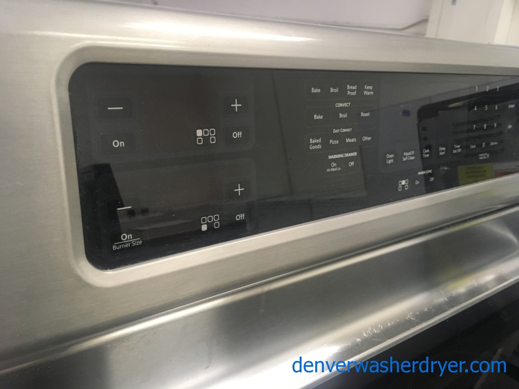 30″ Stainless KitchenAid Architect Series II Free-Standing Smooth-Surface Electric (6.2 Cu. Ft.) Range w/Convection, 1-Year Warranty