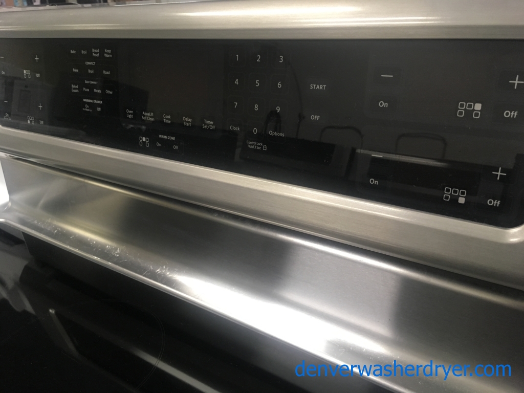 30″ Stainless KitchenAid Architect Series II Free-Standing Smooth-Surface Electric (6.2 Cu. Ft.) Range w/Convection, 1-Year Warranty