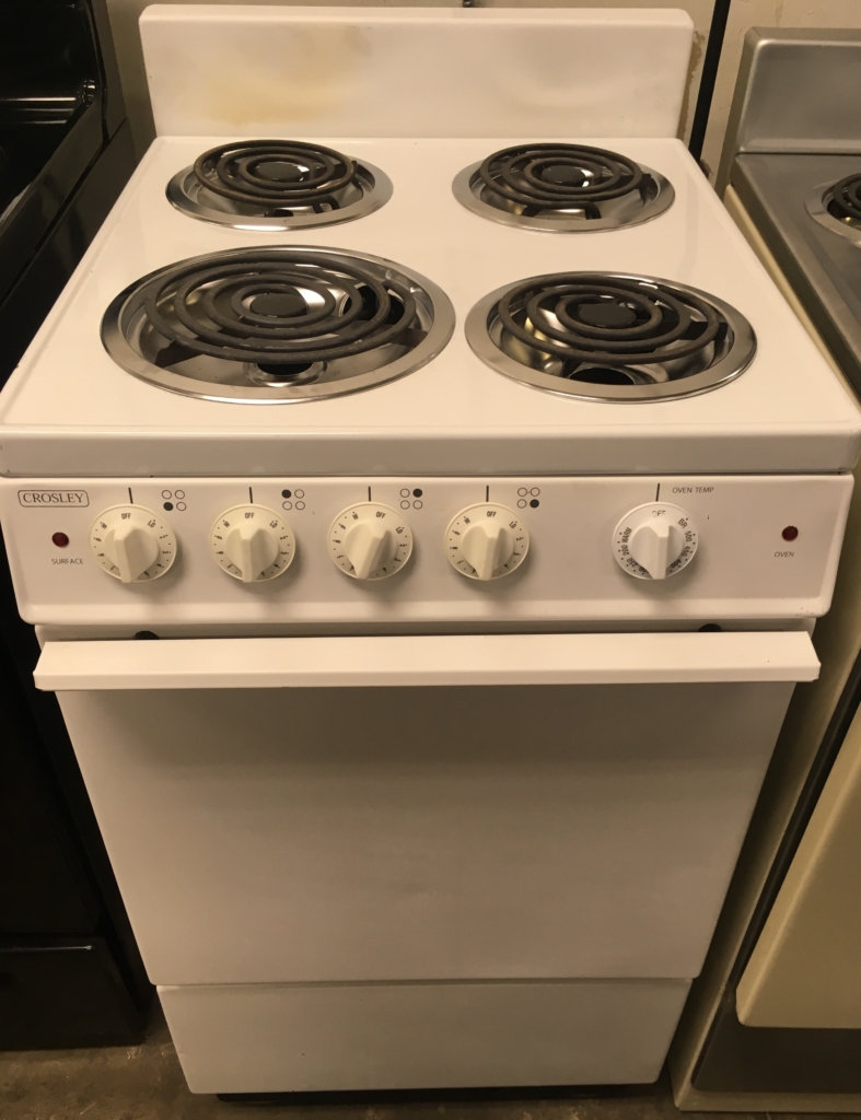 Large Images for Crosley 20″ Quality Refurbished White Electric Coil