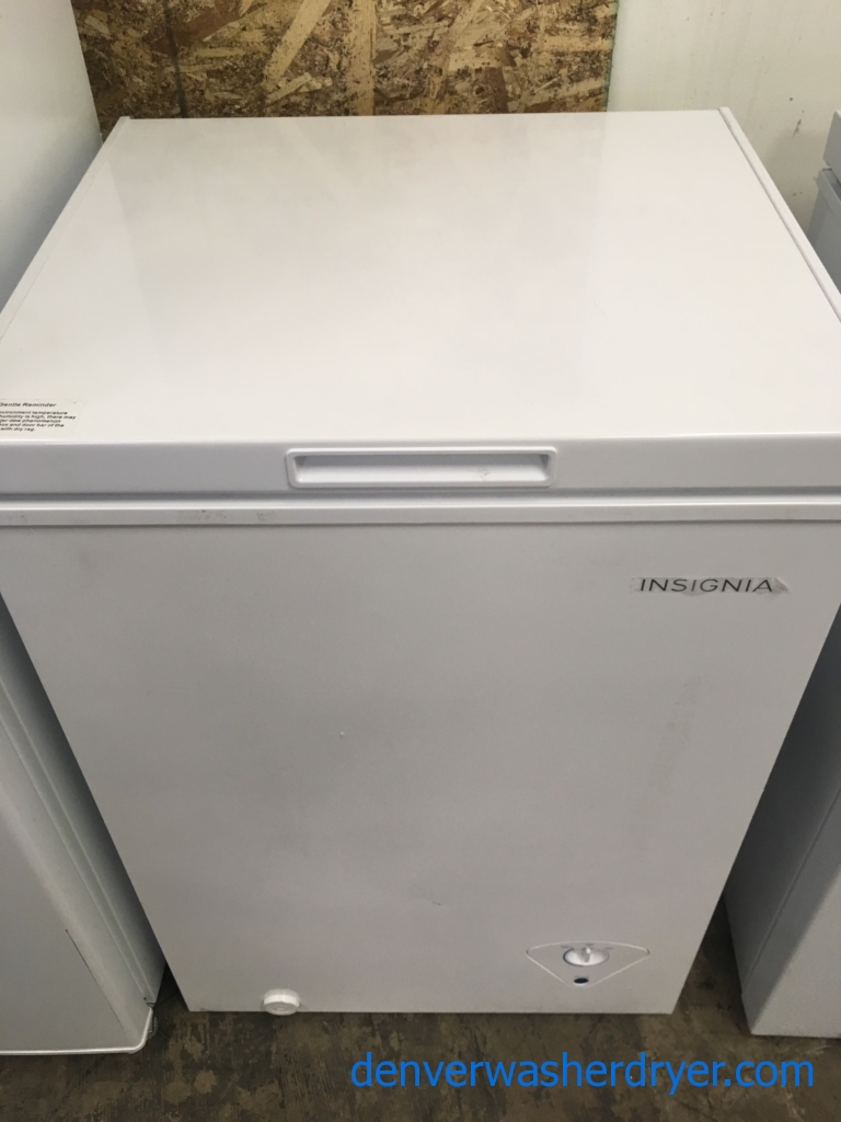 BRAND-NEW (3.5 Cu. Ft.) Insignia Chest Freezer, 1-Year Warranty