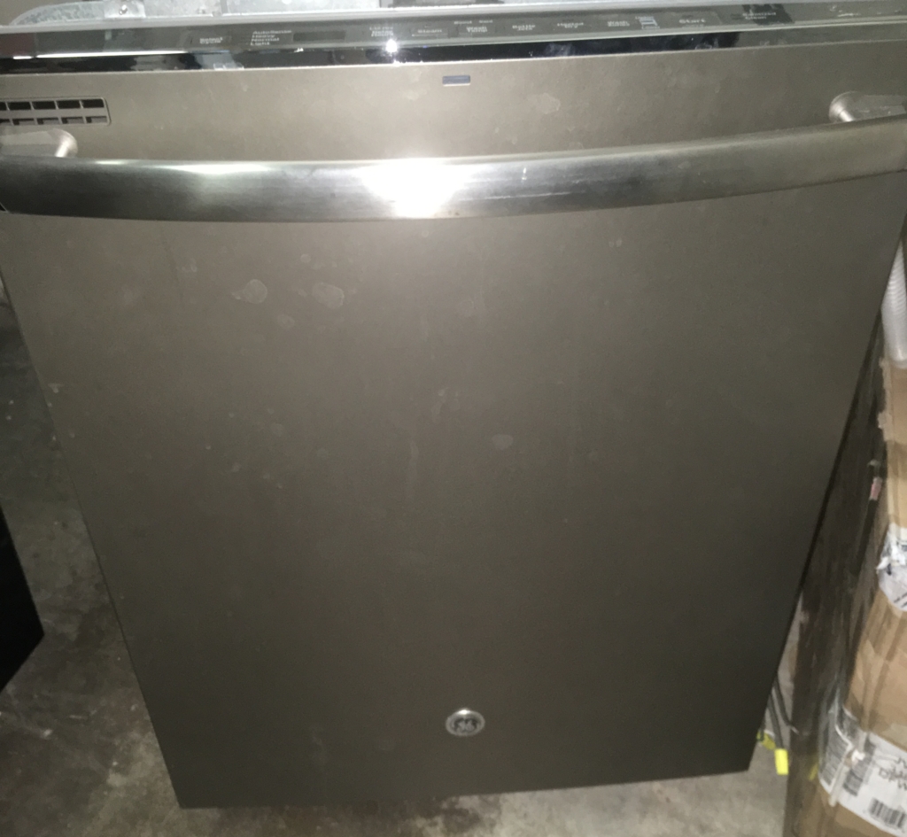 BRAND-NEW Slate Colored w/Finger-Print Resistant Finish GE 24″ Built-In Top-Control Dishwasher w/Piranha Hard Food Disposer, 1-Year Warranty