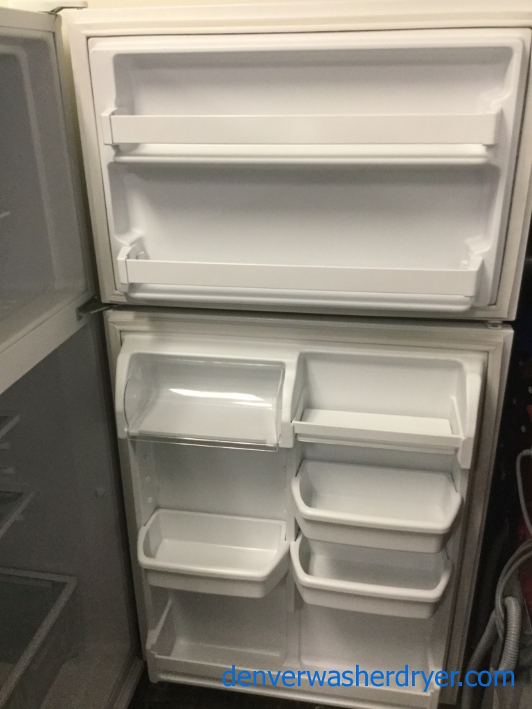 21 cu. ft. Kenmore Refrigerator in White, Top-Mount, Clean, Perfectly Working, 1-Year Warranty!