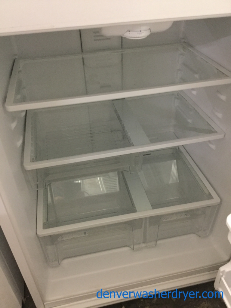 21 cu. ft. Kenmore Refrigerator in White, Top-Mount, Clean, Perfectly Working, 1-Year Warranty!