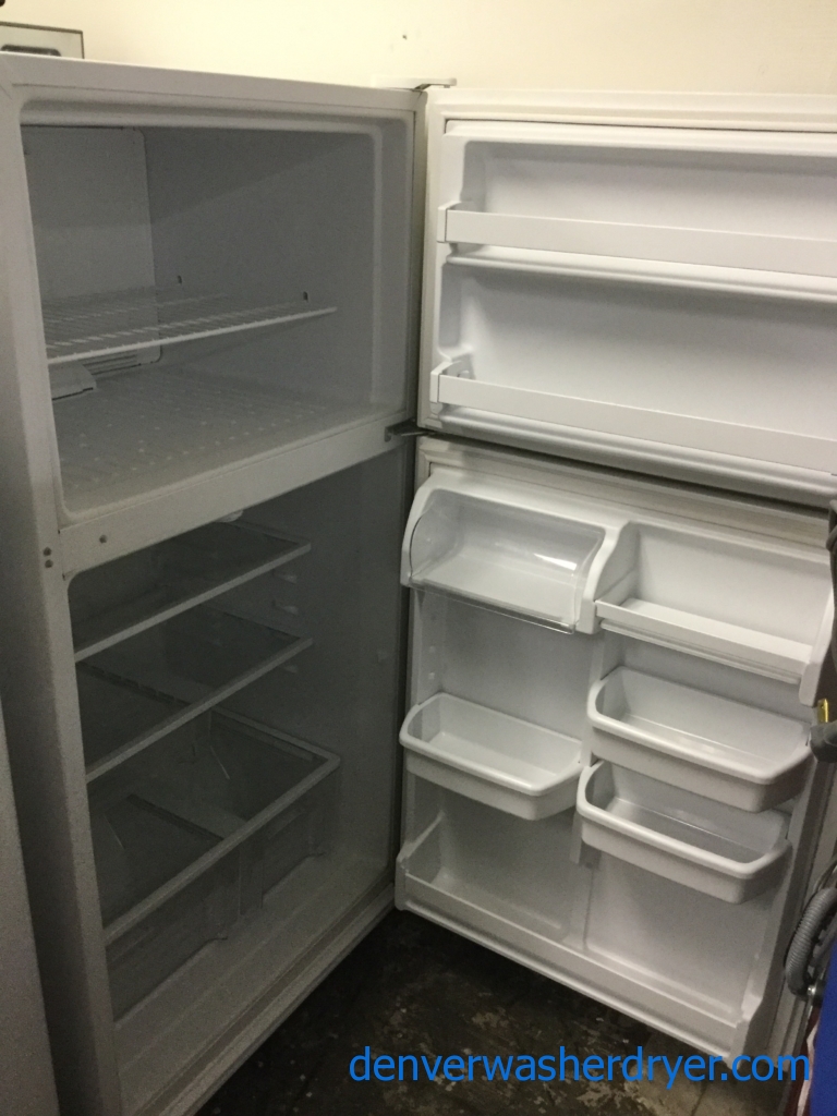 21 cu. ft. Kenmore Refrigerator in White, Top-Mount, Clean, Perfectly Working, 1-Year Warranty!