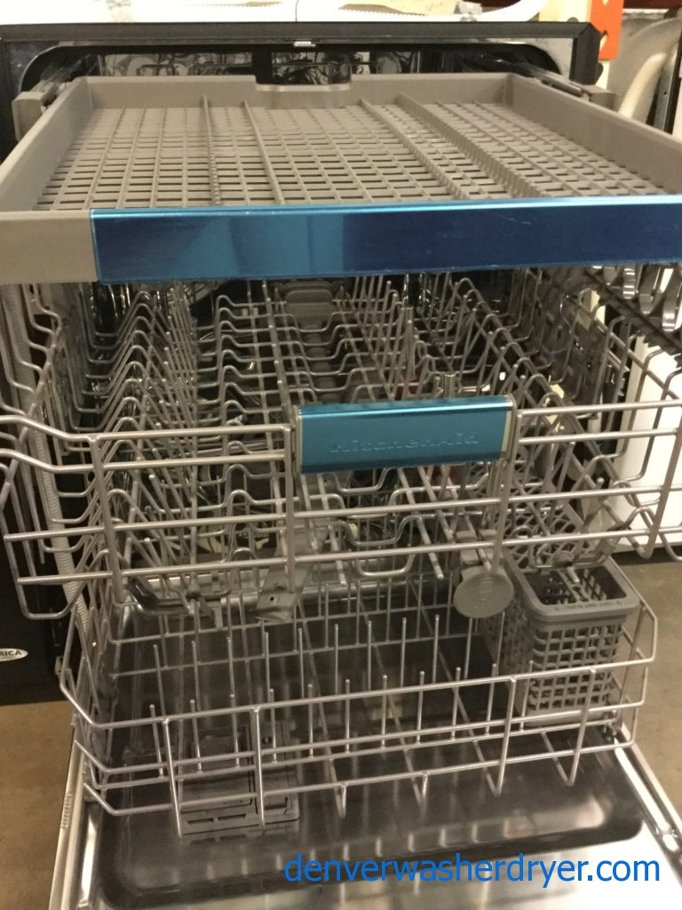 Brand-New Black-Stainless KitchenAid Dishwasher, 3-Rack, Pro-Dry System, Stylish, 1-Year Warranty