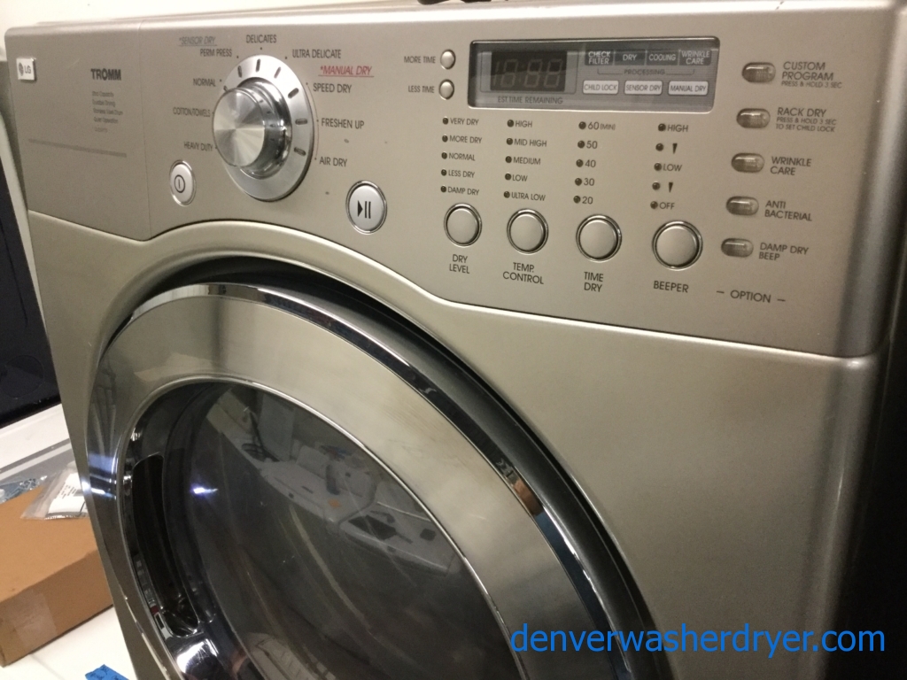 Large Images for 27″ FrontLoad Stackable LG Electric Dryer, Quality