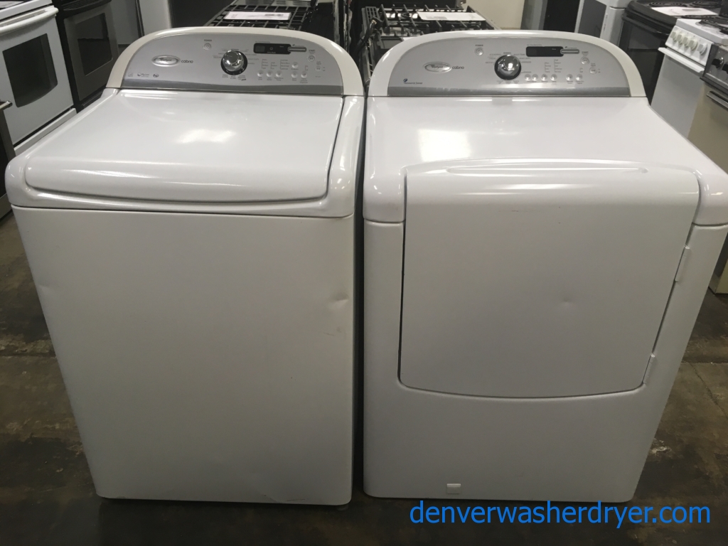 Large Images for HE 27″ Whirlpool Cabrio TopLoad Washer & *GAS* Dryer