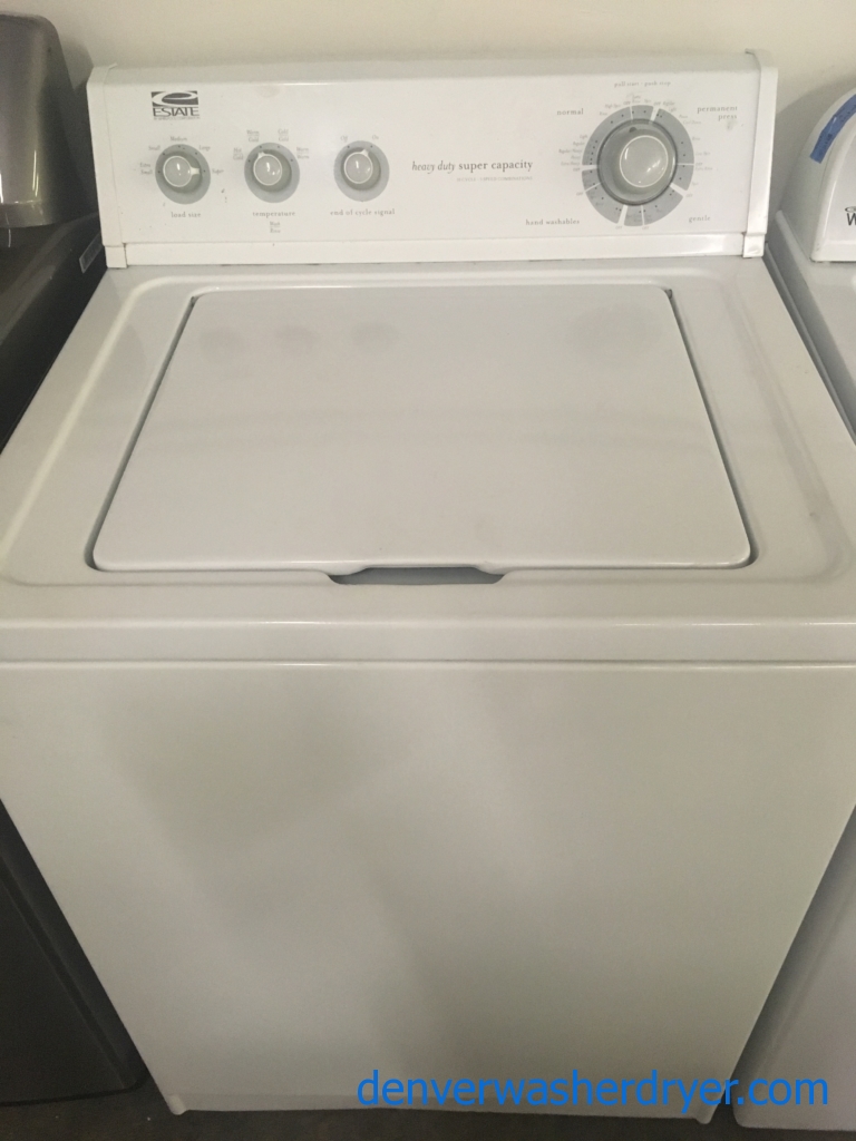 Estate (Whirlpool) Top-Load (3.2 Cu. Ft.) Washer, 1-Year Warranty