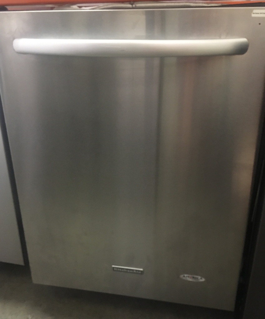 24″ KitchenAid Stainless Built-In Dishwasher w/3rd Rack, 1-Year Warranty