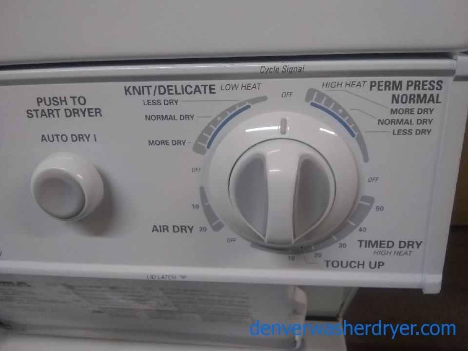 Heavy-Duty Quality Refurbished 24″ Kenmore Unitized Laundry Center, 1-Year Warranty