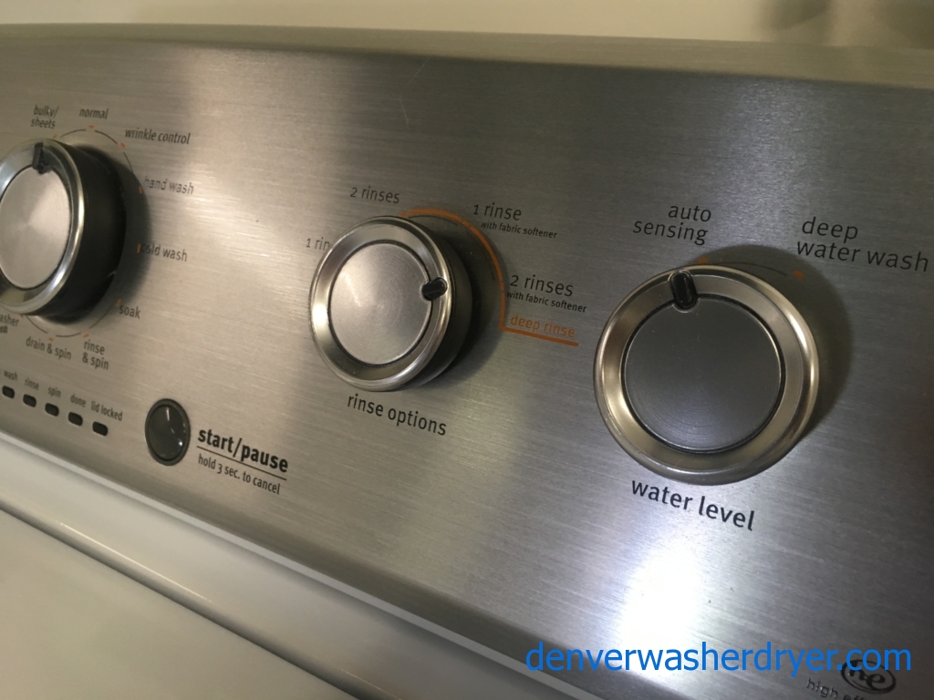 27″ Maytag Centennial HE Washer, Commercial Technology, Quality Refurbished, 1-Year Warranty!