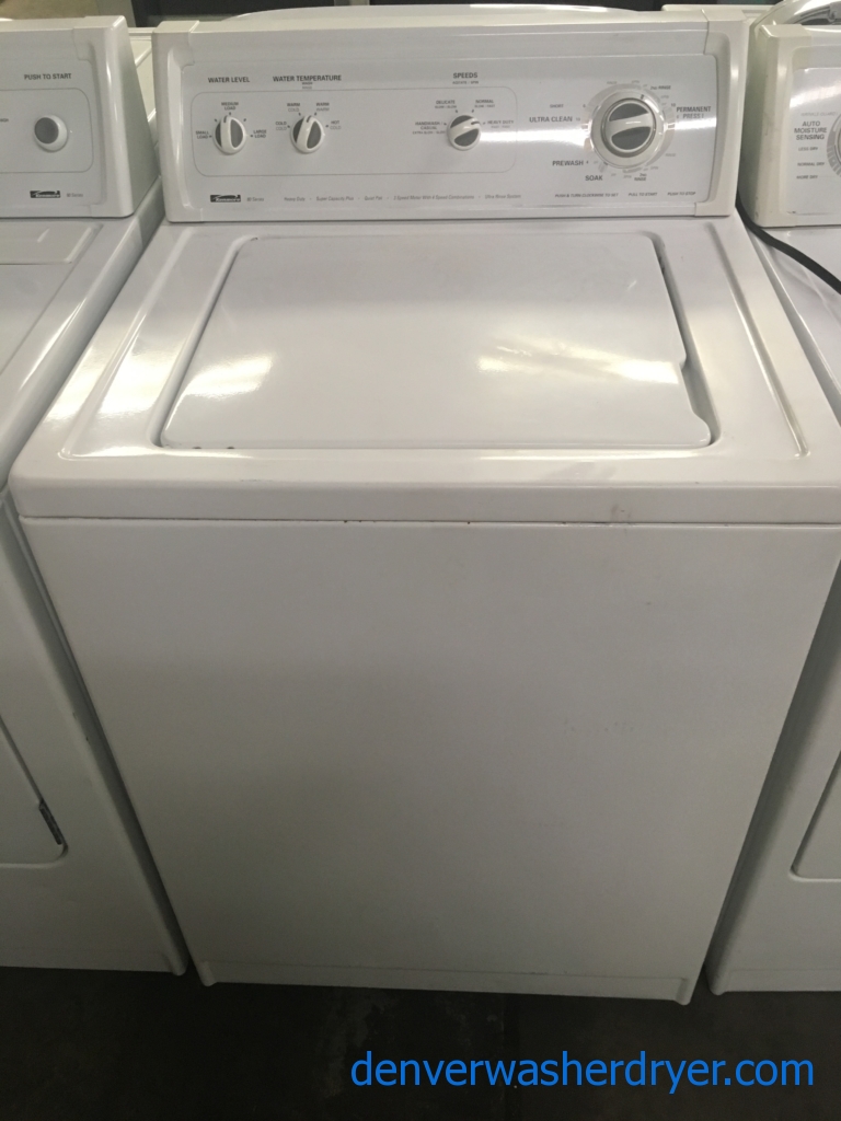 Large Images for 27″ Kenmore TopLoad Washer w/Agitator, 1Year