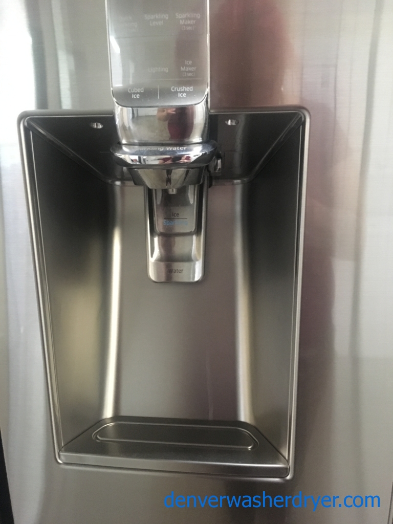 36″ Stainless Samsung Chef Collection 4-Door Flex (34 Cu. Ft.) Refrigerator, 1-Year Warranty