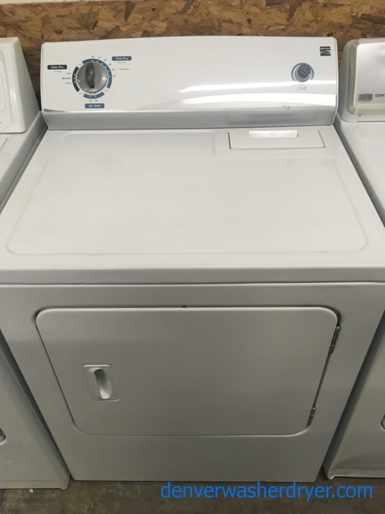 29″ Kenmore Quality Refurbished Super Capacity Electric Dryer, 1-Year Warranty