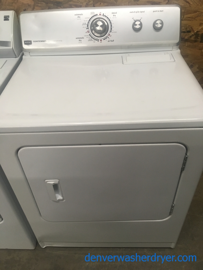 Maytag Centennial Electric Dryer, Commercial Technology, Quality Refurbished, 1-Year Warranty