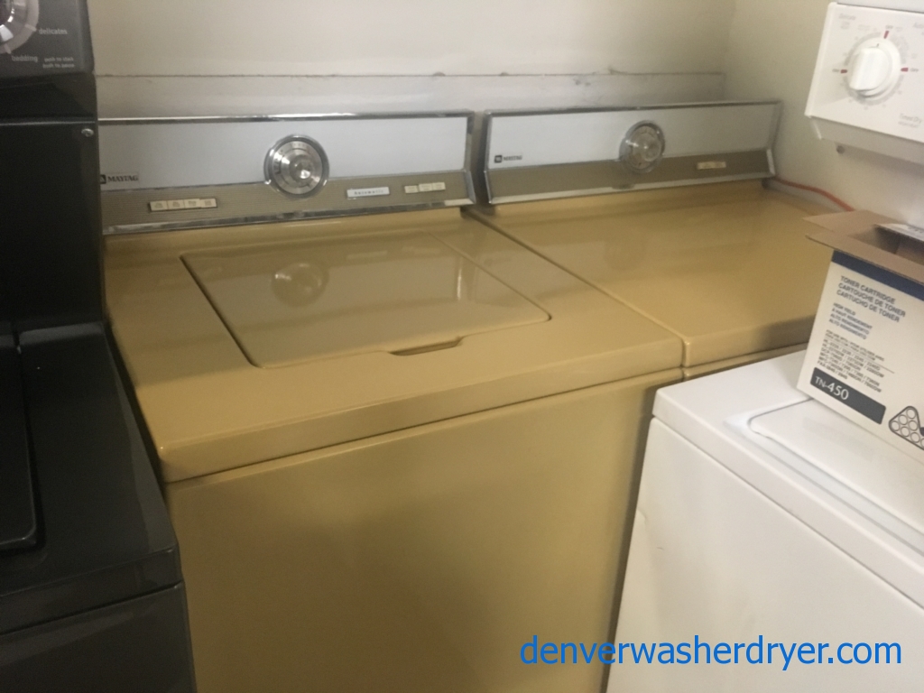 1970’s Vintage (Non-Working) Maytag Washer & Electric Dryer