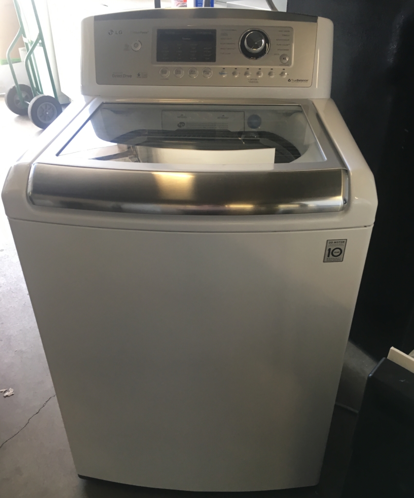 27″ LG Energy Star Top-Load HE Washer, 1-Year Warranty