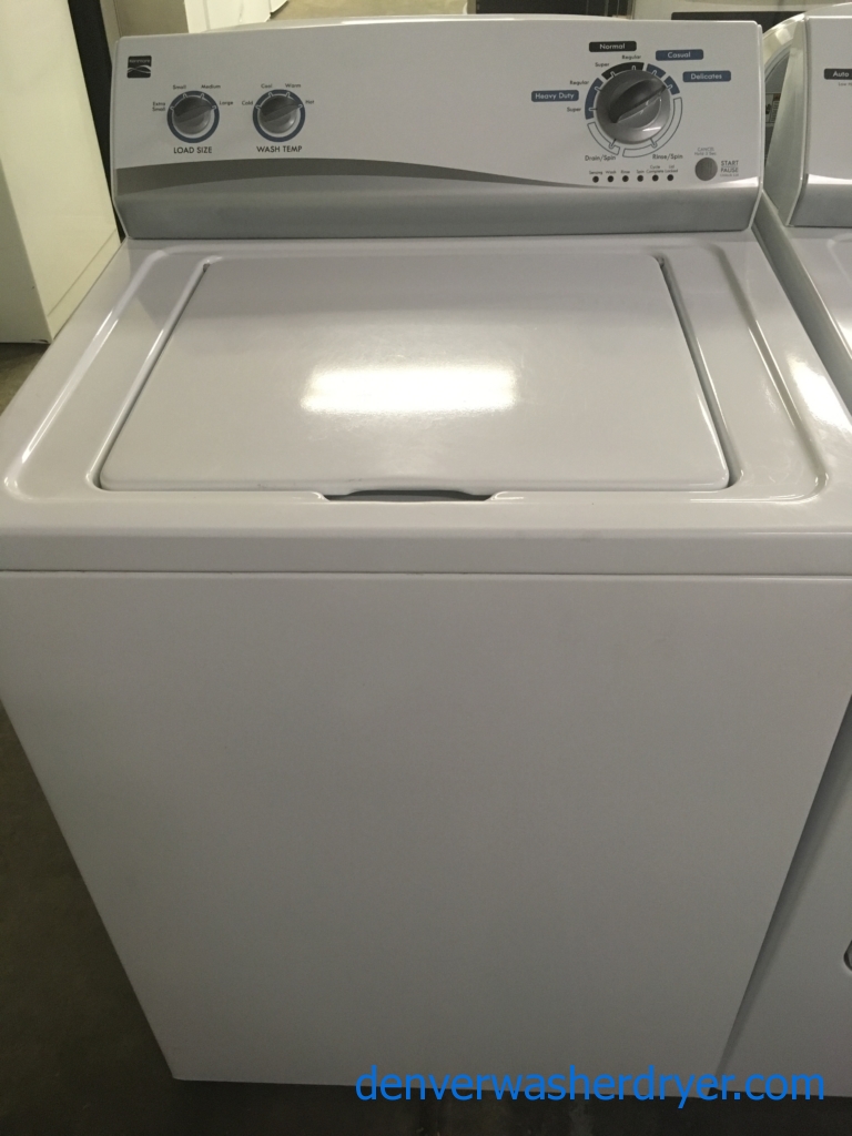 27″ Quality Refurbished Kenmore Top-Load (3.8 Cu. Ft.) Washer, 1-Year Warranty