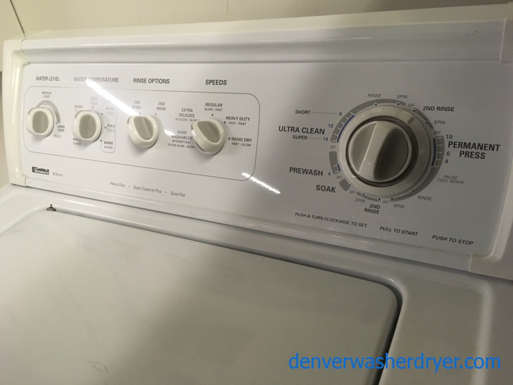 Heavy Duty Quality Refurbished 27″ Kenmore Top-Load Direct-Drive (3.4 Cu. Ft.) Washer, 1-Year Warranty