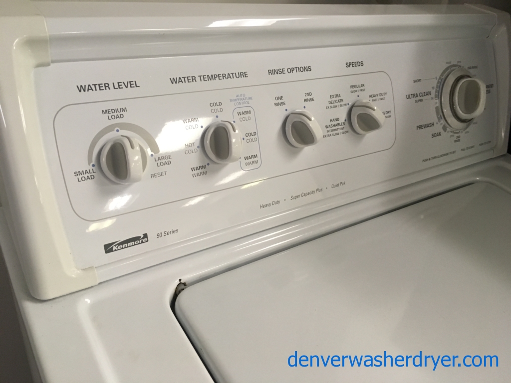 Heavy Duty Quality Refurbished 27″ Kenmore Top-Load Direct-Drive (3.4 Cu. Ft.) Washer, 1-Year Warranty