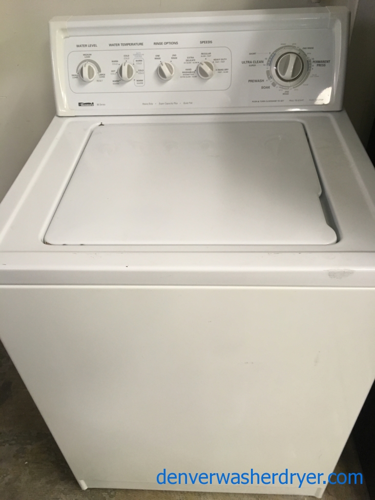 Heavy Duty Quality Refurbished 27″ Kenmore Top-Load Direct-Drive (3.4 Cu. Ft.) Washer, 1-Year Warranty