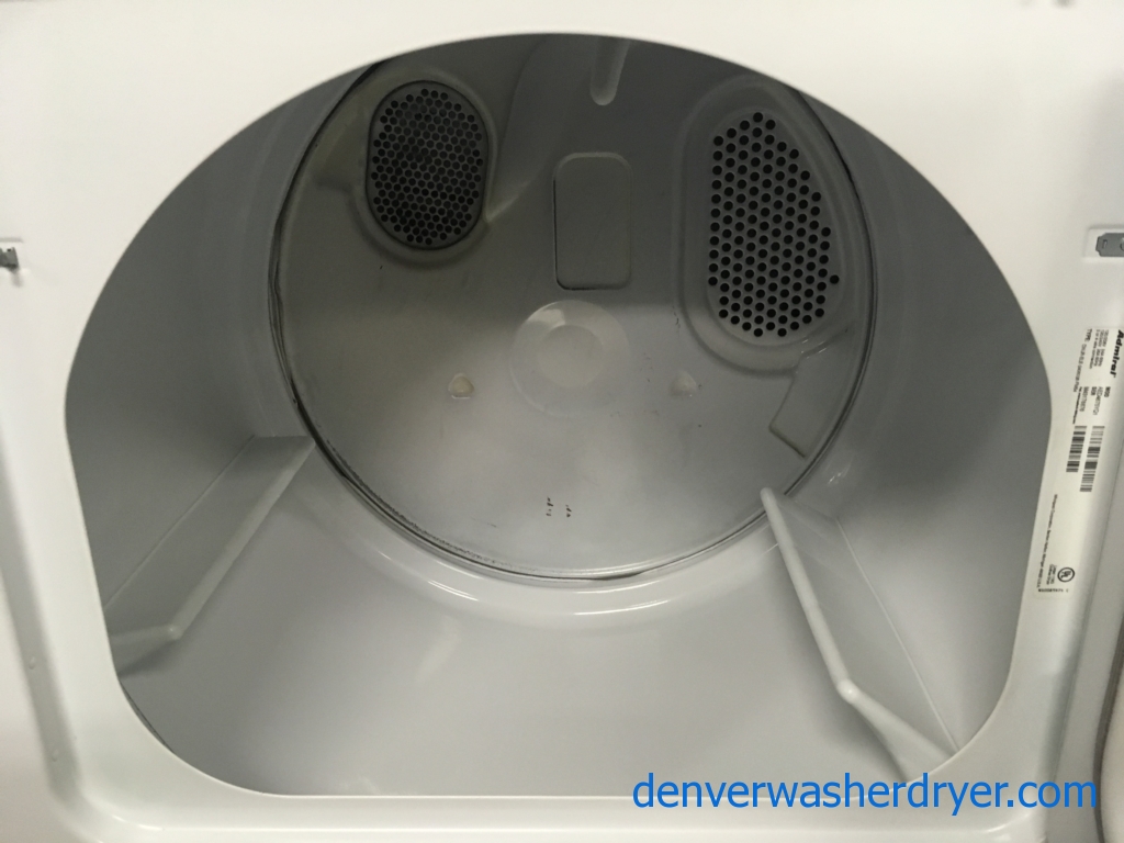 Quality Refurbished Admiral (Maytag) Full-Sized Top-Load Washer & Electric Dryer, 1-Year Warranty