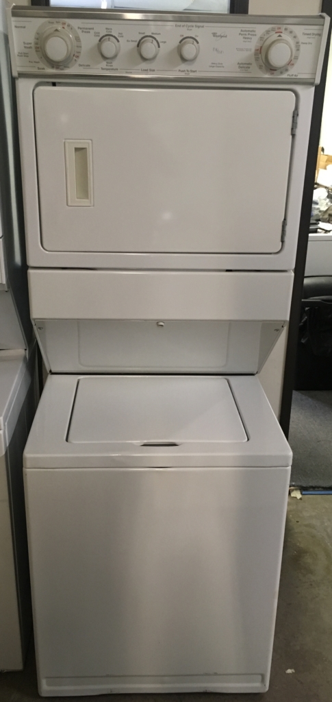 Whirlpool Direct-Drive Full-Size Unitized Washer/Dryer Combo, 220V, Quality Refurbished, Heavy-Duty