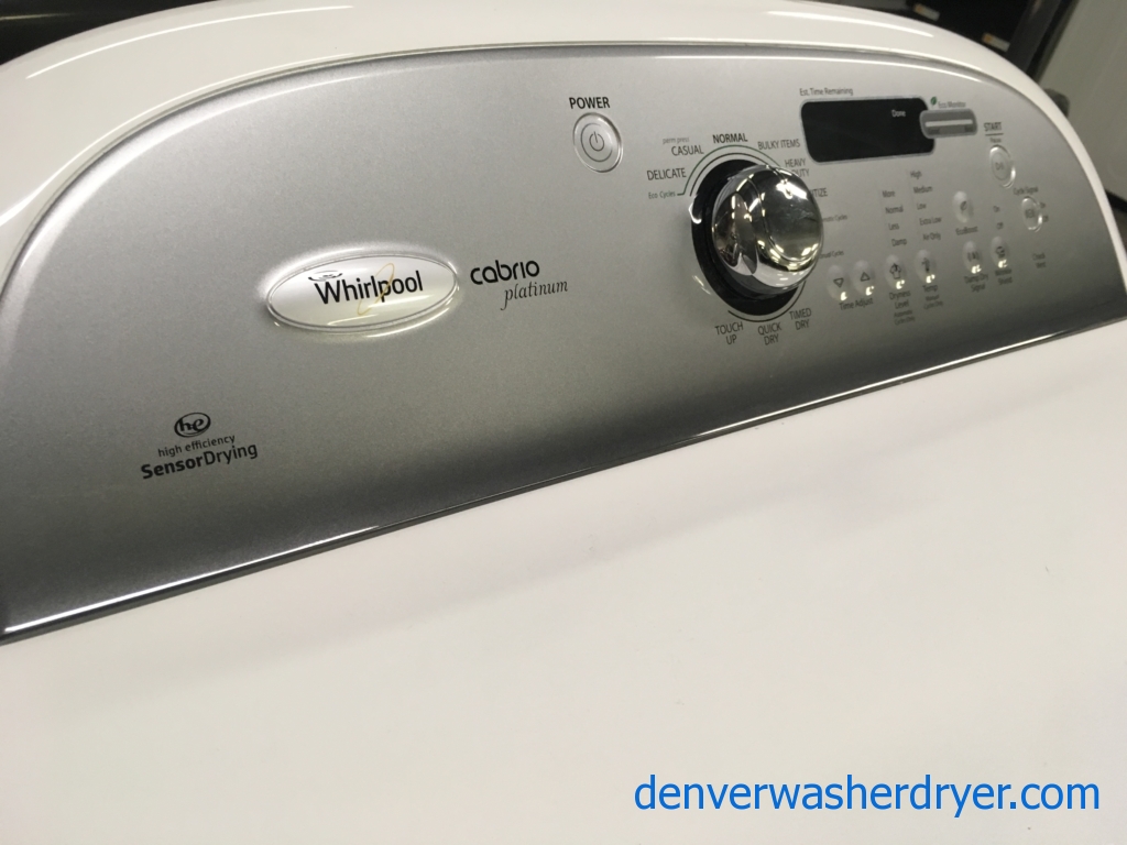 Quality Refurbished Whirlpool Cabrio HE Electric Dryer, 1-Year Warranty