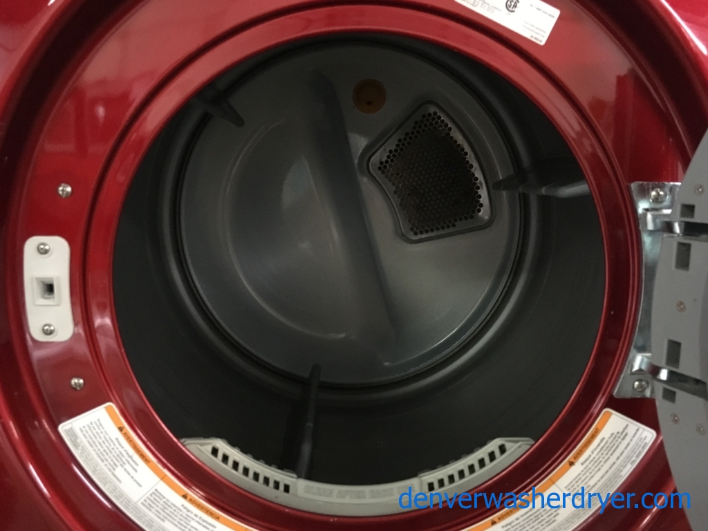 Quality Refurbished 27″ LG Front-Load Stackable Direct-Drive Steam-Washer w/Sanitary & Electric Steam-Dryer, 1-Year Warranty