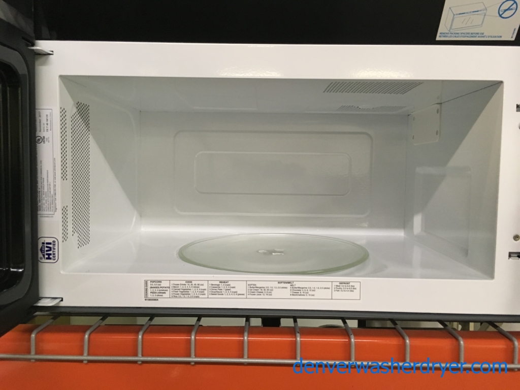 NEW! Whirlpool 1.7 cu. ft. Over the Range Microwave, Vented, Black