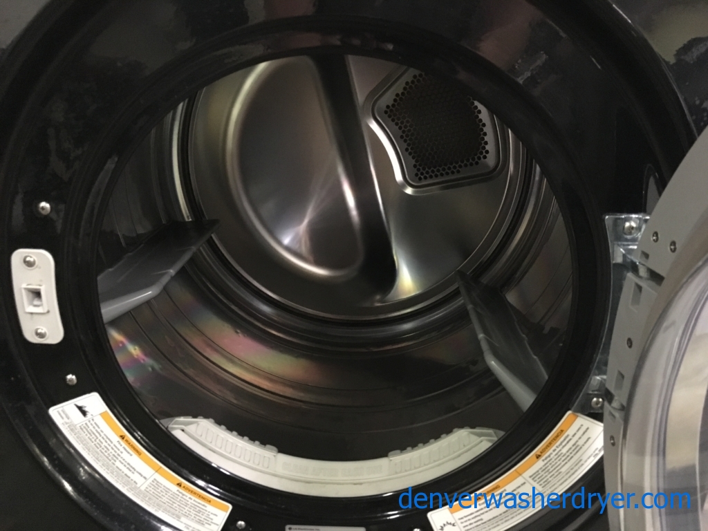 Quality Refurbished 27″ LG Front-Load Stackable HE Direct-Drive Washer & Electric Dryer Set, 1-Year Warranty