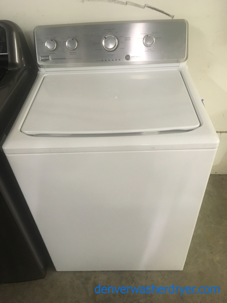 Quality Refurbished 27″ Maytag Centennial w/Commercial Technology Top-Load Washer, 1-Year Warranty