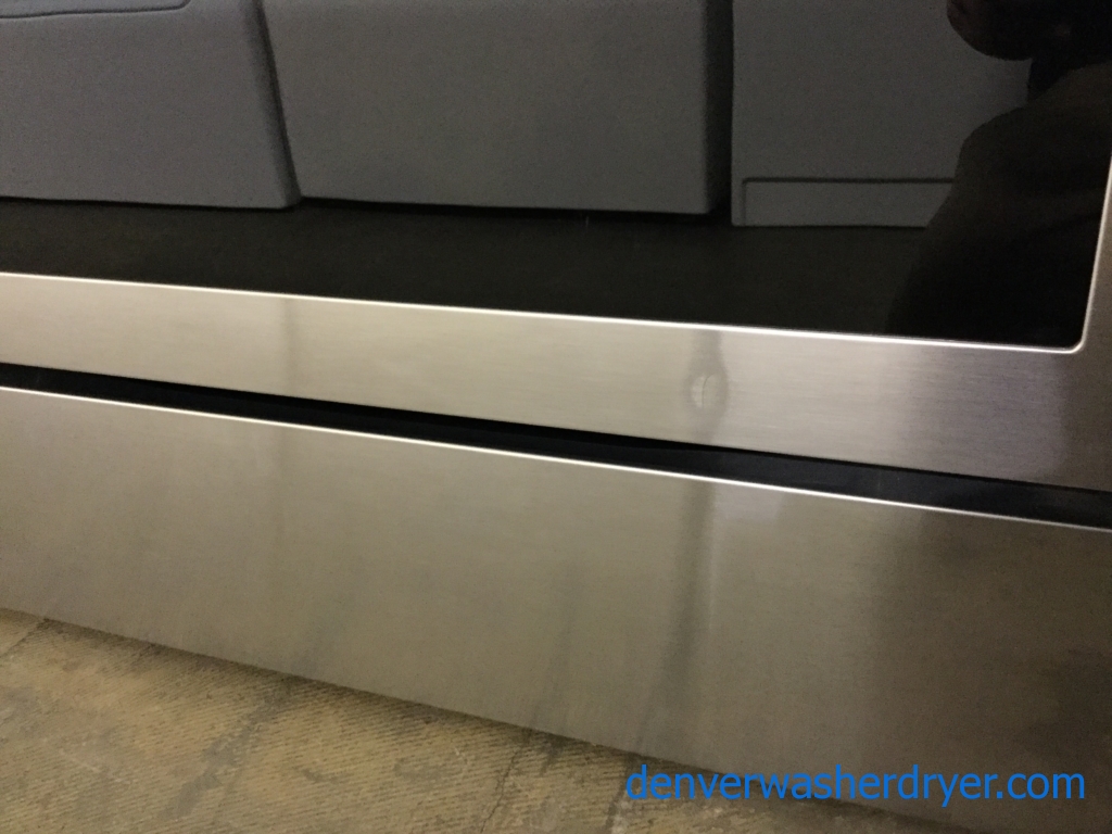 Brand-New Stainless Steel Samsung Range, Glass-Top Stove, Convection Oven, 1-Year Warranty